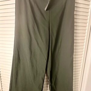 LOFT Dark Green cropped pants